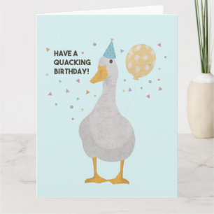 Carte Party Duck Pun : Avoir un quille Anniversaire