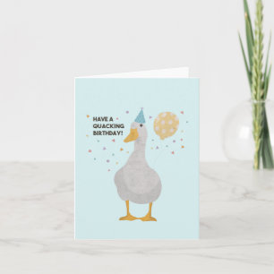 Carte Party Duck Pun : Avoir un quille Anniversaire