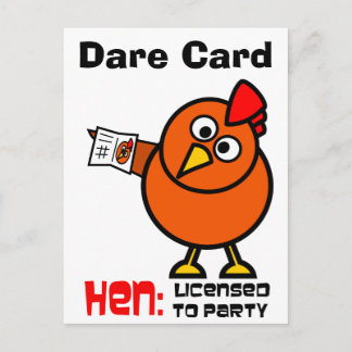 Carte Party Hen Oare