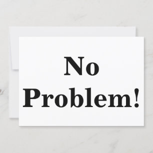 Carte Pas de problème 