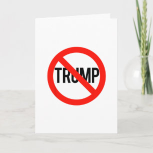Carte Pas de Trump - Anti Trump 