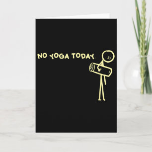 Carte Pas de yoga aujourd'hui design de tapis minimalist