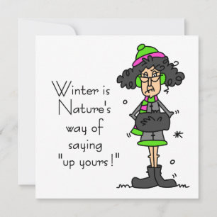 Carte Pas un fan d'hiver