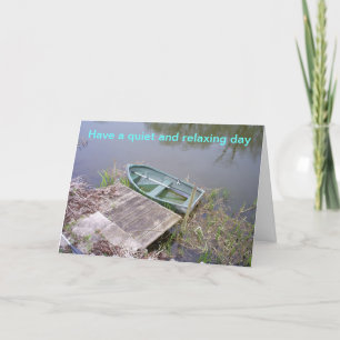 Carte passer une journée reposante