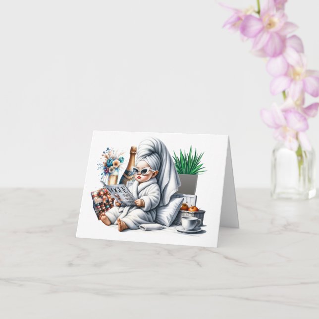 Carte Passez vous en revue (Orchidée)