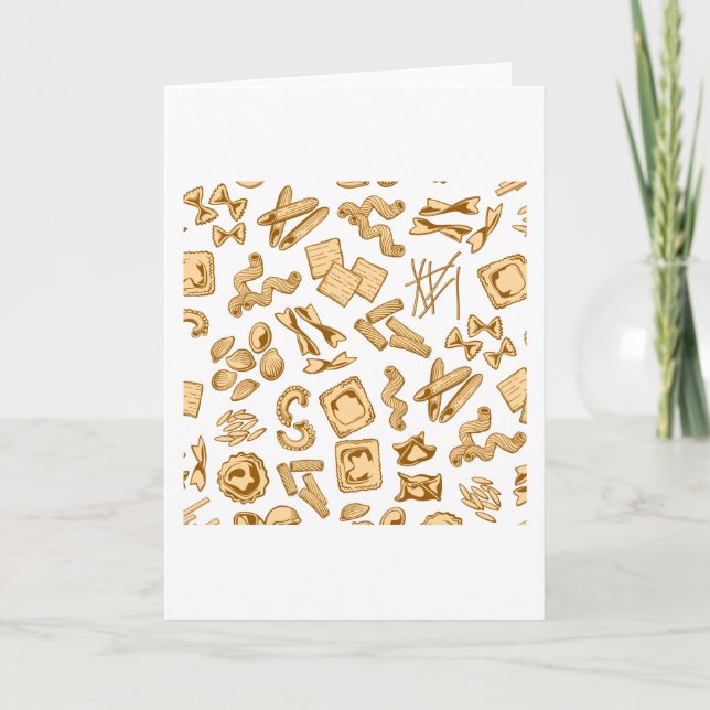 Carte Pasta Motif Pasta Lover Motifs (Devant)