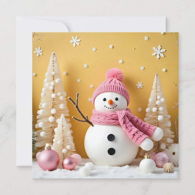 Carte Pastel Christmas - Flat Card  (Devant)