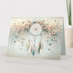 Carte Pastel Floral Butterfly Dreamcatcher