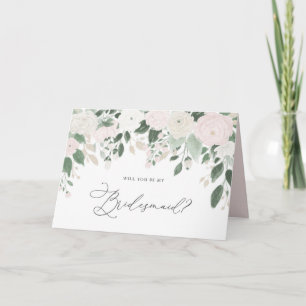 Carte Pastel Flowers Parties scintillant Serez-Vous Ma F