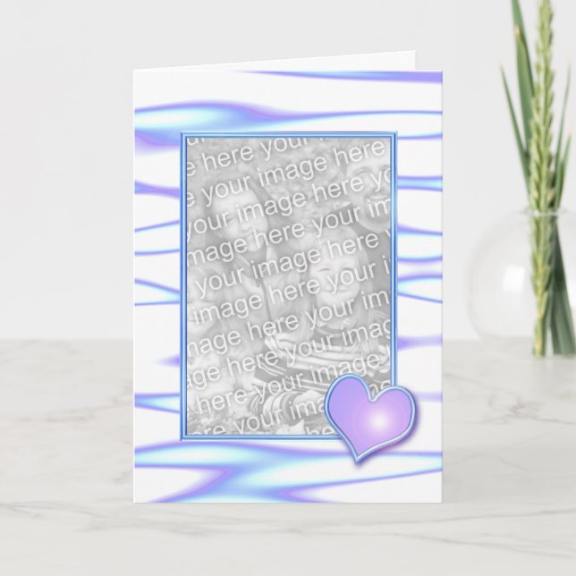 Carte Pastel Heart Design (cadre photo) (Devant)