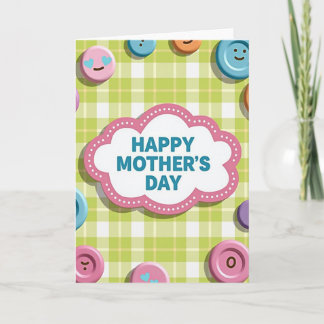 Carte Pastel Hearts Mothers Day Card