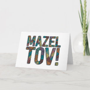 Carte Patchwork de Mazel Tov multi