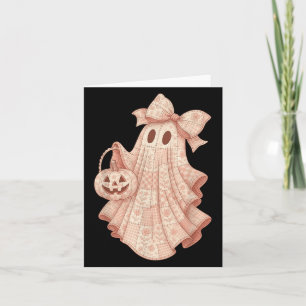 Carte Patchwork Quilt Fleur Nk Ghost Coquette Halloween