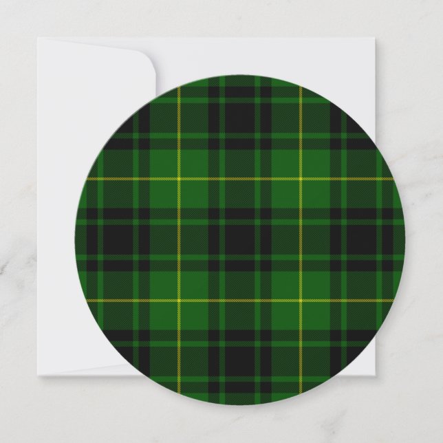 Carte Pâte verte de tartan MacArthur (Devant)