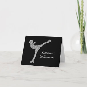 Carte Patinage artistique personnalisé Patinage sur glac