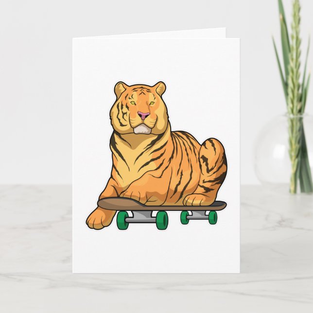 Carte Patinage de Tiger (Devant)