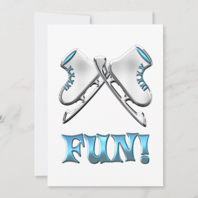 Carte Patinage sur glace (Devant)