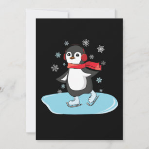 Carte Patinage sur glace Pingouin