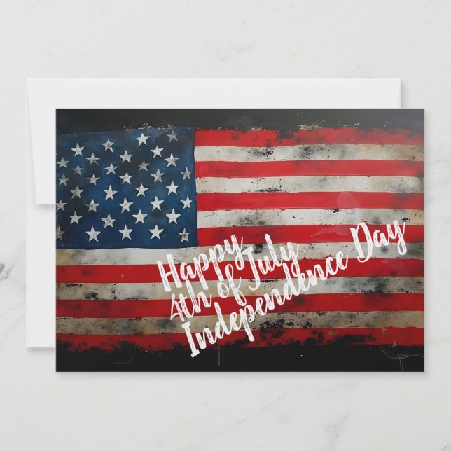 Carte Patriotique 4 juillet Fête de l'Indépendance (Devant)