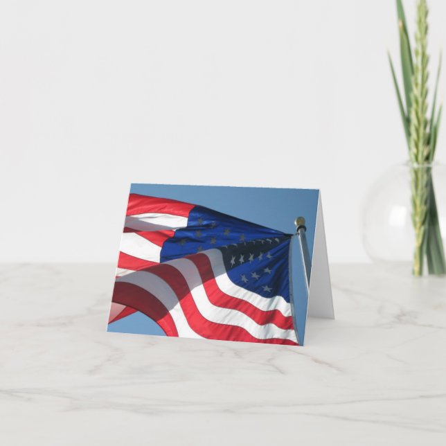 Carte Patriotique American Flag (Devant)