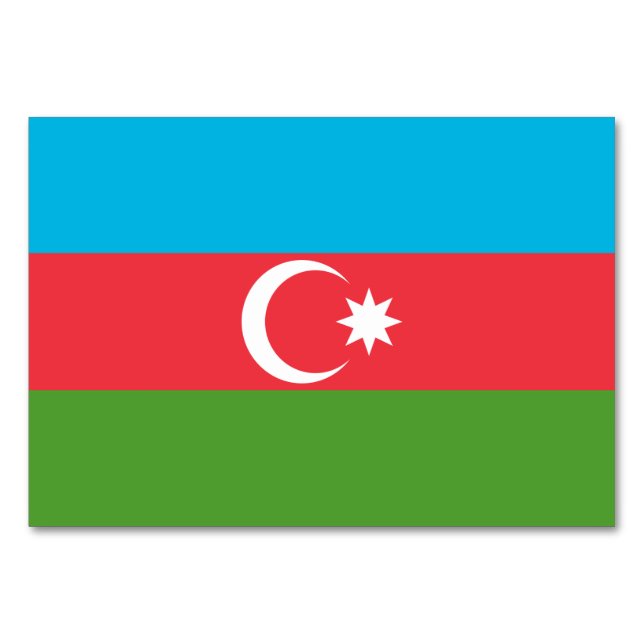 Carte patriotique avec Drapeau d'Azerbaïdjan (Devant)
