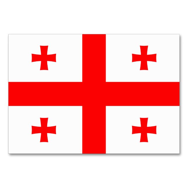 Carte patriotique avec Drapeau de Géorgie (Devant)