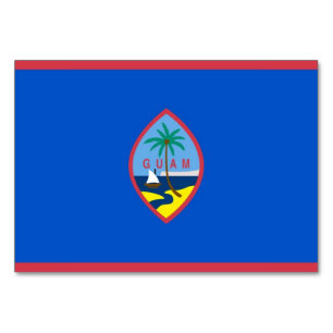 Carte patriotique avec Drapeau de Guam