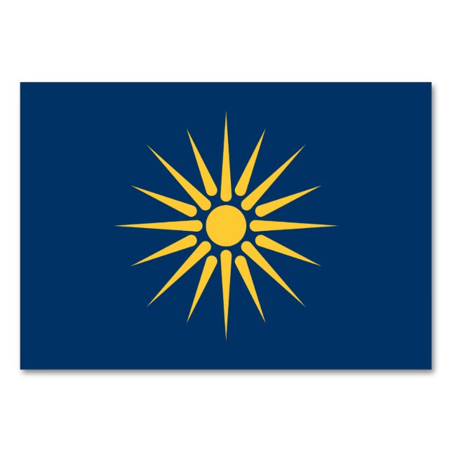 Carte patriotique avec Drapeau de Macédoine (Devant)