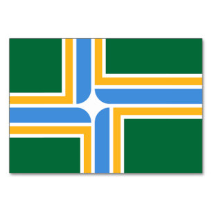 Carte Patriotique avec Drapeau de Portland