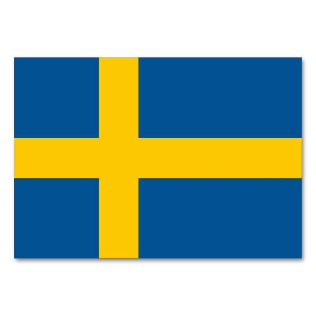 Carte patriotique avec Drapeau de Suède (Dos)