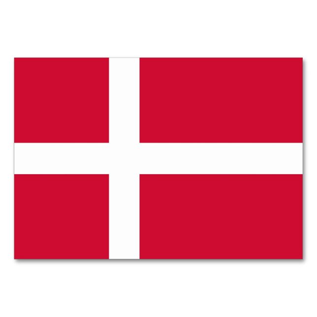 Carte patriotique avec Drapeau du Danemark (Dos)