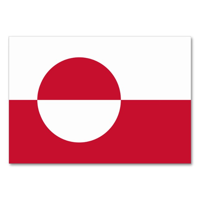 Carte patriotique avec Drapeau du Groenland (Dos)