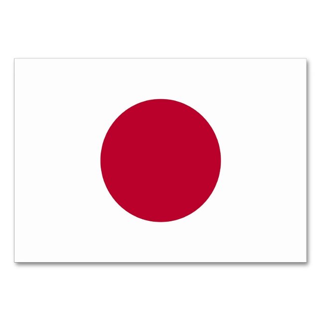 Carte patriotique avec Drapeau du Japon (Dos)
