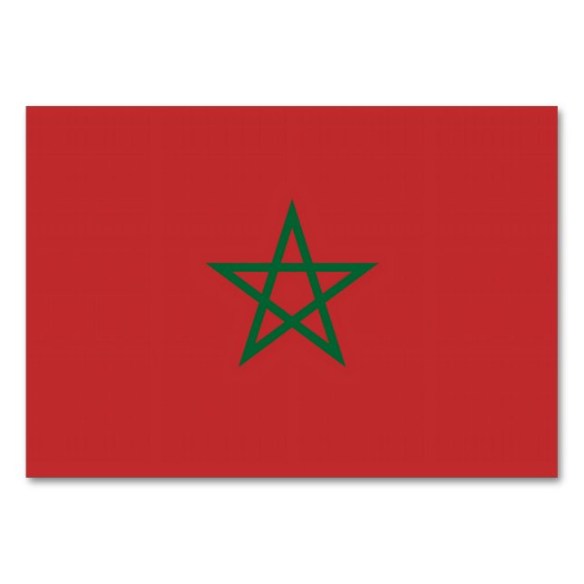 Carte patriotique avec Drapeau du Maroc (Devant)