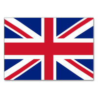 Carte patriotique avec Drapeau du Royaume-Uni