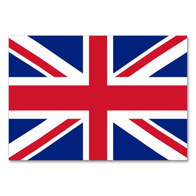 Carte patriotique avec Drapeau du Royaume-Uni (Dos)