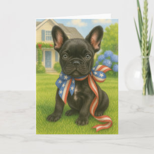 Carte Patriotique Boston Terrier