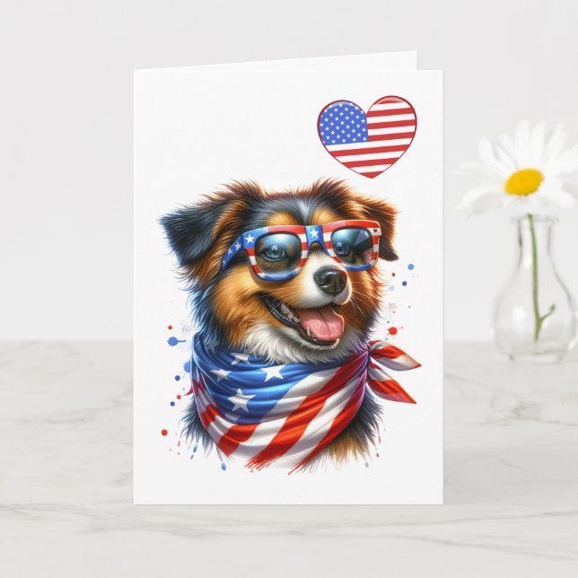 Carte Patriotique Canine (Petite plante)