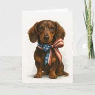 Carte Patriotique Dachshund
