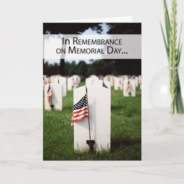 Carte Patriotique Du Jour Du Souvenir (Devant)