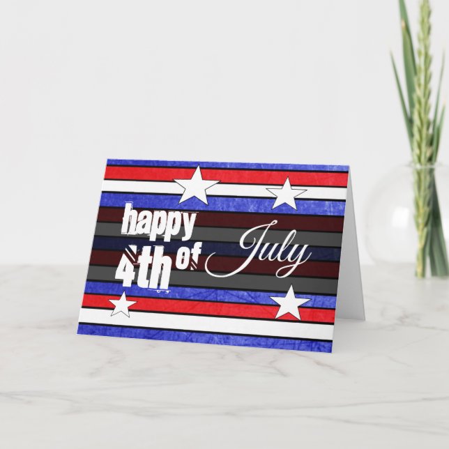 Carte Patriotique Personnalisée Happy Quart de Jui (Devant)