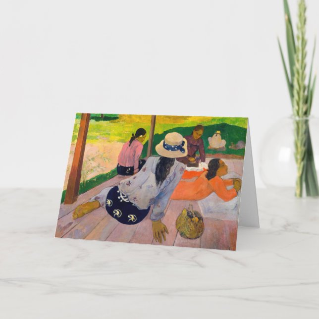 Carte Paul Gauguin - La Siesta (Devant)