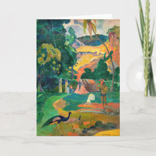 Carte Paul Gauguin - Paysage avec Peacocks / Matamoe