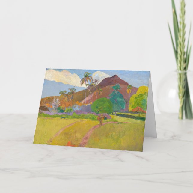 Carte Paul Gauguin - Paysage tahitien (Devant)