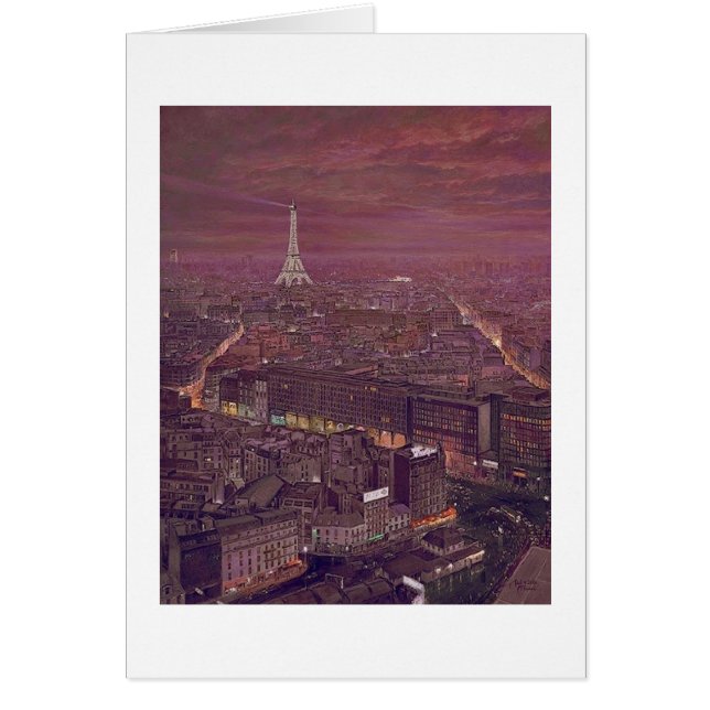 Carte Paul McGehee "Paris" (Devant)