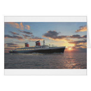 Carte Paul McGehee "SS "United States" en mer"