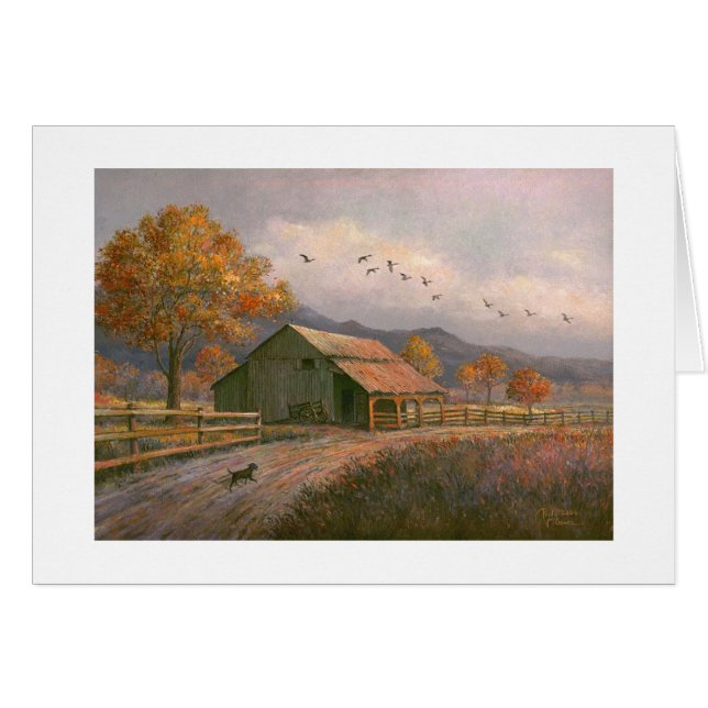 Carte Paul McGehee "Un après-midi d'automne" (Devant Horizontal)