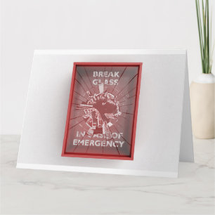 Carte Pause En Coque De Boîte Rouge D'Urgence