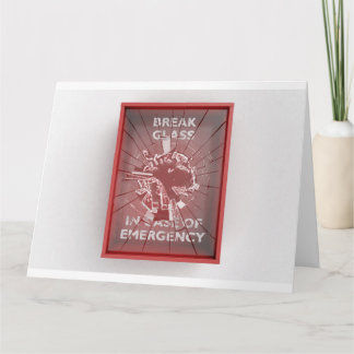 Carte Pause En Coque De Boîte Rouge D'Urgence