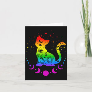 Carte Pavillon Gay pride Lgbt Cat Astrologie Arc-en-ciel
